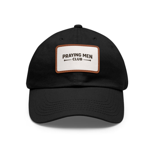 Praying Men Club Leather Patch Dad Hat