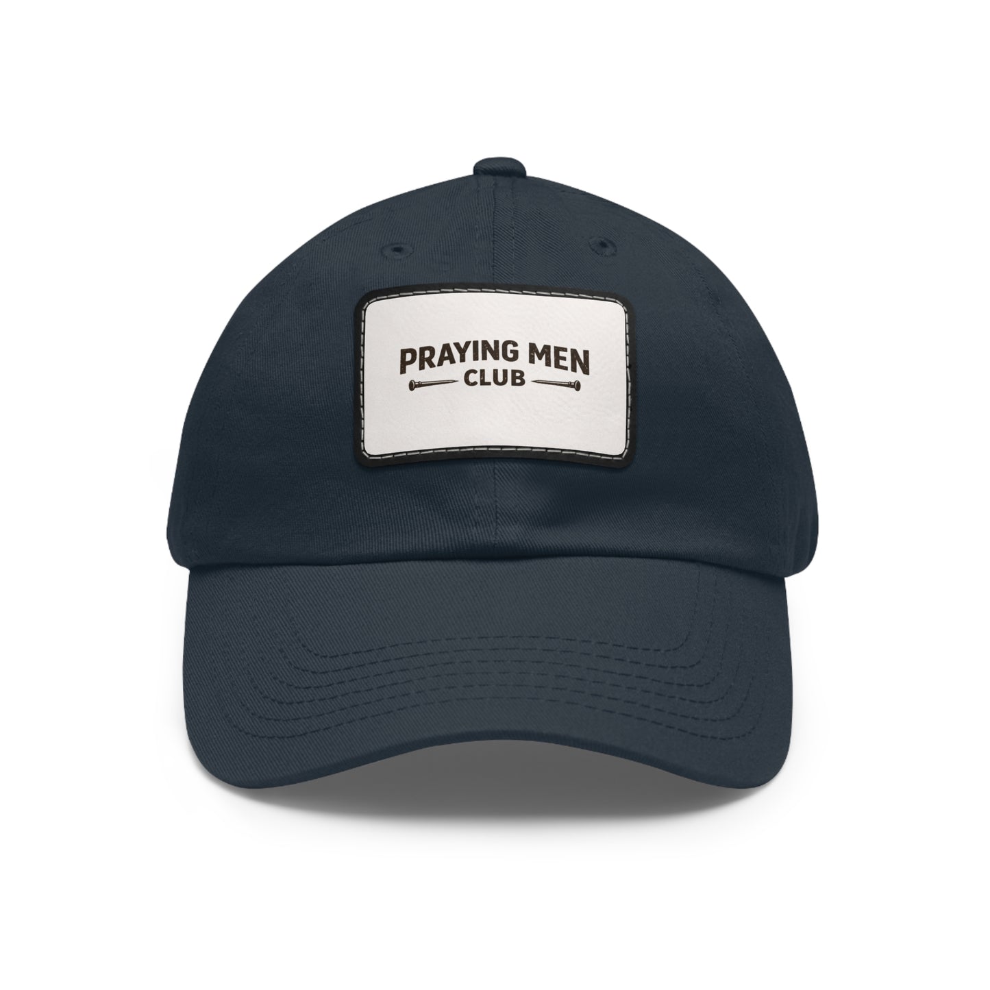 Praying Men Club Leather Patch Dad Hat