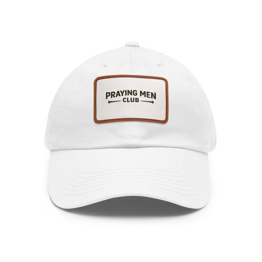 Praying Men Club Leather Patch Dad Hat